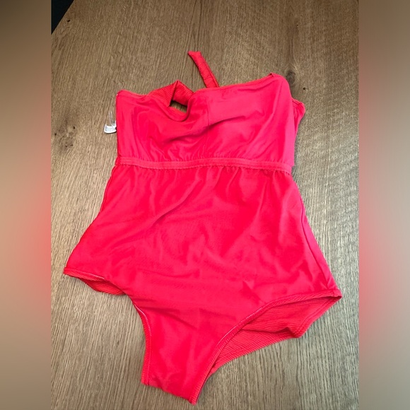 Jantzen Wonders Red One Piece Swim Suit size 12 - Picture 5 of 7